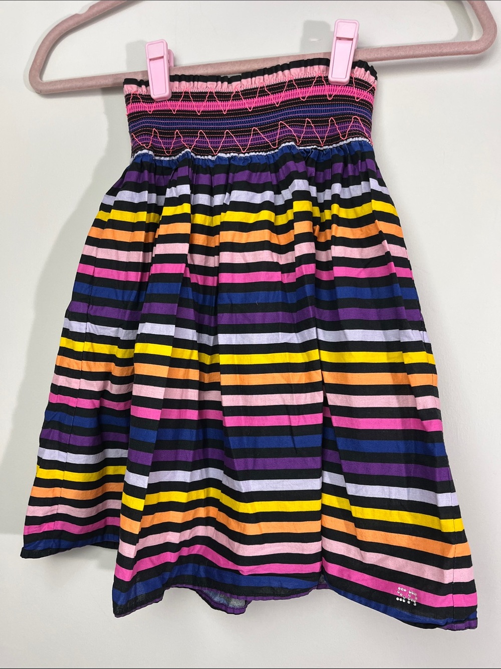 Sonia Rykiel Multicolor Striped Smocked skirt